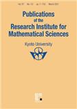 PUBLICATIONS OF THE RESEARCH INSTITUTE FOR MATHEMATICAL SCIENCES