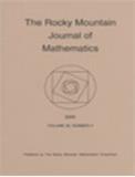 ROCKY MOUNTAIN JOURNAL OF MATHEMATICS