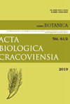 ACTA BIOLOGICA CRACOVIENSIA SERIES BOTANICA