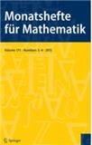 MONATSHEFTE FUR MATHEMATIK