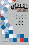 ORDER-A JOURNAL ON THE THEORY OF ORDERED SETS AND ITS APPLICATIONS