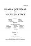 OSAKA JOURNAL OF MATHEMATICS