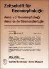 ZEITSCHRIFT FUR GEOMORPHOLOGIE